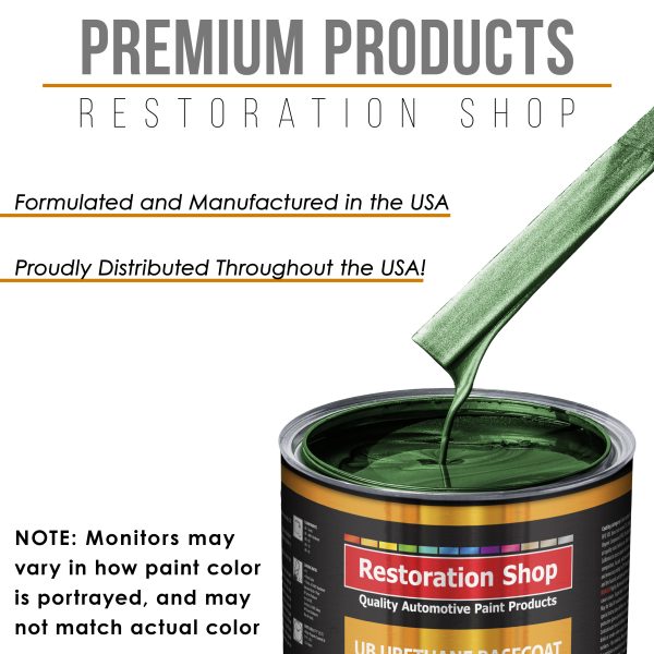 British Racing Green Metallic - Urethane Basecoat with Premium Clearcoat Auto Paint - Complete Fast Gallon Paint Kit - Professional Automotive Coating Online now - Image 4