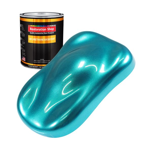 Aquamarine Firemist - Urethane Basecoat Auto Paint - Quart Paint Color Only - Professional High Gloss Automotive, Car, Truck Coating Supply