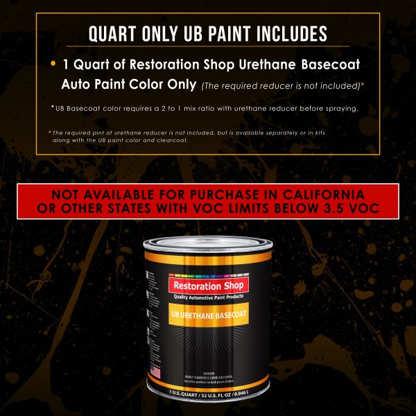 Aquamarine Firemist - Urethane Basecoat Auto Paint - Quart Paint Color Only - Professional High Gloss Automotive, Car, Truck Coating Supply - Image 2