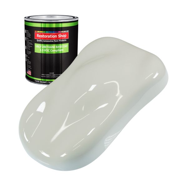 Arctic White - LOW VOC Urethane Basecoat Auto Paint - Quart Paint Color Only - Professional High Gloss Automotive Coating Fashion