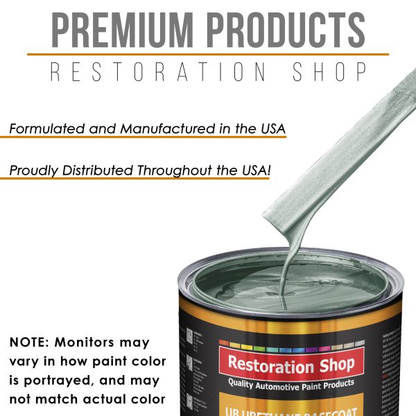 Slate Green Metallic - Urethane Basecoat with Premium Clearcoat Auto Paint - Complete Medium Gallon Paint Kit - Professional Gloss Automotive Coating Cheap - Image 4