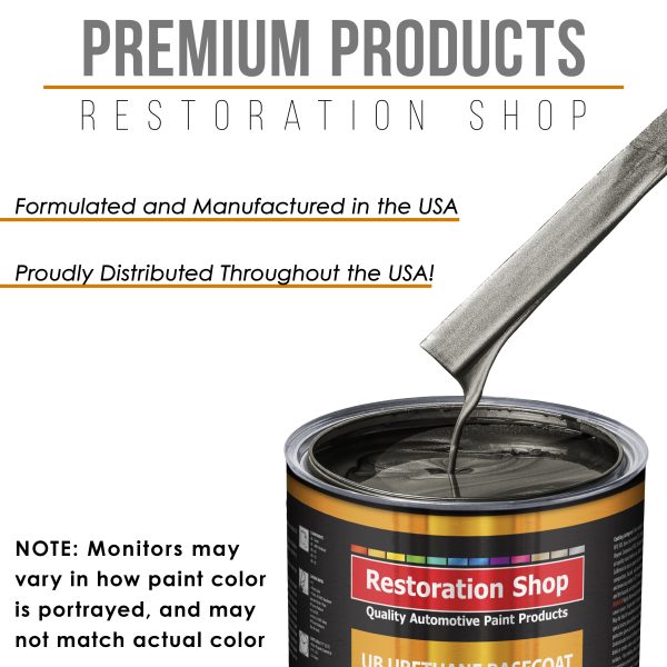 Anthracite Gray Metallic - Urethane Basecoat with Premium Clearcoat Auto Paint (Complete Slow Gallon Paint Kit) Professional Gloss Automotive Coating Online Sale - Image 4