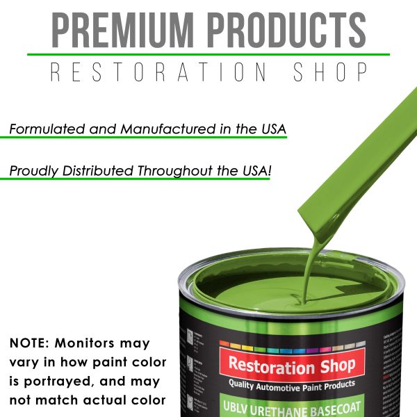 Sublime Green - LOW VOC Urethane Basecoat Auto Paint - Quart Paint Color Only - Professional High Gloss Automotive Coating Cheap - Image 4