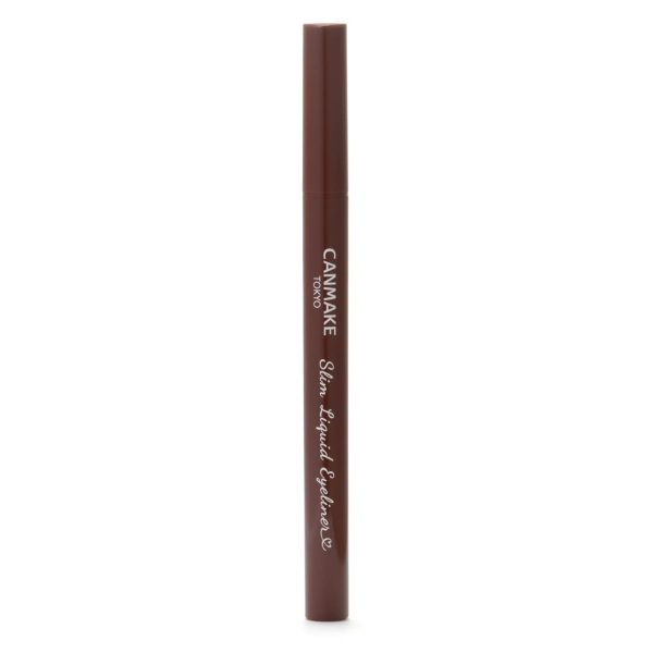 Canmake Slim Liquid Eyeliner in 02 Brown Long-Lasting Eye Makeup by Canmake on Sale