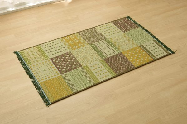 Ikehiko Corporation Japan Igusa Entrance Mat F Zoran Green 60X90Cm #8241260 Supply