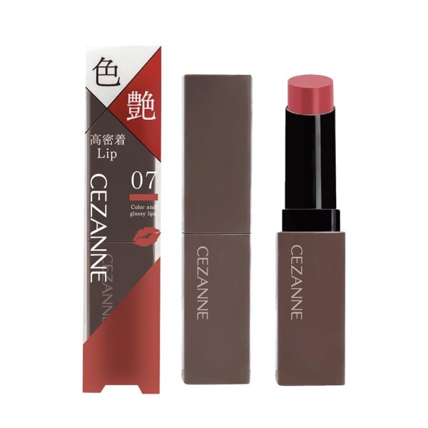 Cezanne Lip Color Shield 07 3.7g Sweet Rose Long-Lasting Gel Film Lip Color Fashion